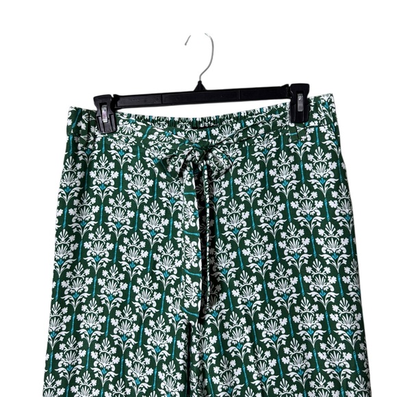 Talbots Bohemian Womens Damask Bouquet Wide Leg Pants XL  Beachy Festival Hippie - Picture 3 of 8